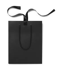 Black Matt Laminated Ribbon Gift Bags From Paper Bag Co Paper Bag Design Bags Custom Paper Bags