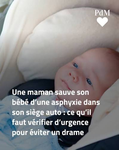 Parole - "Le siège auto de mon bébé n'était pas assez incliné." Le bébé de  2 mois de Juliana a arrêté de respirer pendant un trajet en voiture,  heureusement, elle a eu