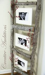 Wooden Ladder Picture Frames Home Diy Decor Diy Projects