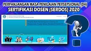 May 08, 2017 · kesimpulan, bahwa besaran uang sertifikasi dosen (serdos) pada saat ini disesuaikan dengan gaji pegawai negeri sipil dan lama kerja. Update Info Perpanjangan Penilaian Persepsional D4 Sertifikasi Dosen Serdos 2020 Youtube