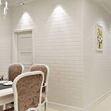 Raspberry red on ivory white birds and butterfly wallpaper by the ridiculously talented barneby gates design team. Pvc Wallpaper Modern 3d Embossed White Brick Wallpaper Roll Living Room Dining Room Fashion Simple Backdrop Wallpaper Home Decor Wallpaper Home Decor White Brick Wallpaperbrick Wallpaper Roll Aliexpress