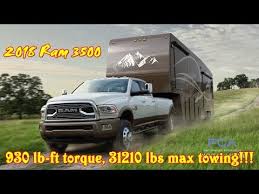 2018 Ram 3500 930 Lb Ft Torque 31210 Lbs Towing Youtube