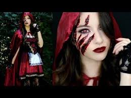 Faire Le Petit Costume De Chaperon Rouge Par Vous Meme Costume Chaperon Rouge Petit Chaperon Rouge Halloween Maquillage Halloween
