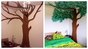 Was verwenden sie also wenn sie tapezieren möchten aber nicht den gesamten raum abdecken möchten? Baum Traum In Der Eigenen Wohnung Immergrune Wanddeko Selbst Gemalt Outdoormadchen