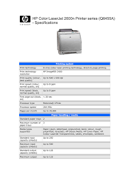 Windows hp color laserjet 2600n driver details. Hp 2600n User Manual Manualzz