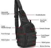 EDC Shoulder Bag - Tactical Chest Sling Bag (5 Liter)