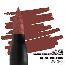 AK-Interactive: Real Color Acrylic Paint Marker - RAL8012 Rotbraun Red Brown