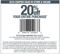 Ulta Beauty 20 Off Printable Coupon Ulta Coupon Ulta Beauty Coupons