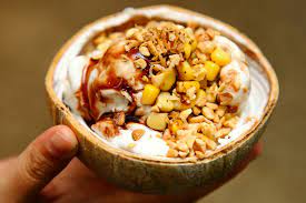 This explains the texture of the ice cream that i had. Sangkaya Coconut Ice Cream Ampang Point