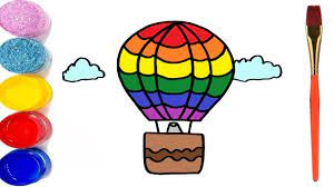 تعليم الرسم للاطفال كيفية رسم منطاد للاطفال بشكل سهل drawing for kids drawings bows