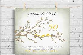 50th wedding anniversary gift ideas for parents. Wedding Anniversary Parents Gifts