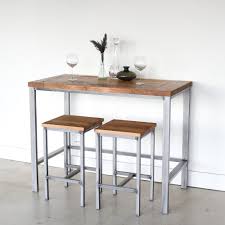 Counter height tables are slightly shorter than bar height tables, meaning they're more comfortable if you're standing around the table or want to use it as a work/kitchen surface. Counter Height Reclaimed Wood Kitchen Table Pub Table What We Make