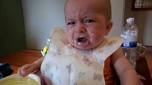 Babies reaction to new food