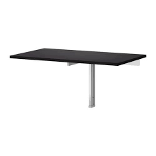 Bjursta Wall Mounted Drop Leaf Table Brown Black Ikea Bjursta Table Table Murale Table Monte Sur Le Mur