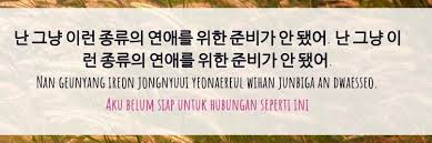 Maybe you would like to learn more about one of these? 7 Kalimat Putus Yang Sering Dipakai Pasangan Di Korea