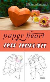 Leuchter tannenbaum mit handbemalten kugeln. Free Template To Make Paper Heart A 3d Heart From Paper Paperheart Valentine Valentinesday 3dh Bastelarbeiten Aus Papier Und Pappe Papierherzen Papierherz