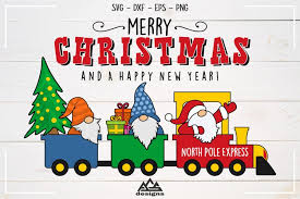 An experimental svg letter animation based on the dribbble shot shading letters in illustrator by jake bartlett. Gnome Santa North Pole Express Svg Design 385679 Cut Files Design Bundles