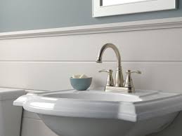 brushed nickel faucet by delta faucet