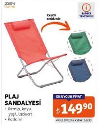 Zen Home Plaj Sandalyesi Indirimde Market