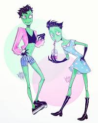 Outfits Vol 2 Invaderzim Zim Fanart Digitalart Irken Art Doodle Pic Drawing Invader Zim Cartoon Fan Art