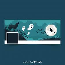 Free Vector Halloween Facebook Cover Template