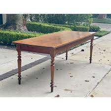 Tate 48 round dining table with glass top and sand base. Antique French Farm Dining Table Chairish