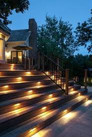 Walk the landscape during the day and night to select key focal points: 9 Outdoor Step Lights Ideas Outdoor Steps Step Lighting Patio Design