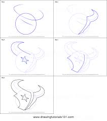 How To Draw Houston Texans Logo Printable Drawing Sheet By Drawingtutorials101 Com Texans Logo Houston Texans Logo Drawing Sheet