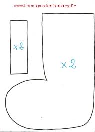 Botte sous forme de chaussette en feutrine décorée à suspendre: Epingle Sur Felt Feutrine