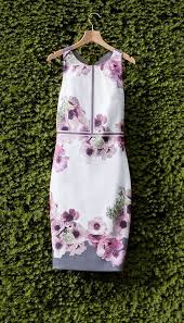 Floor Them In Florals With Ted S Nanina Dress Adorned With The Neapolitan Print With Geometric Lines To Break Up The Pattern Dresses High Fashion Street Style