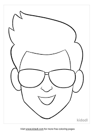 Next, select the most prominent tones from your skin, hair and eyes. Man S Face With Ears And Sunglasses Coloring Pages Free Fashion Beauty Coloring Pages Kidadl