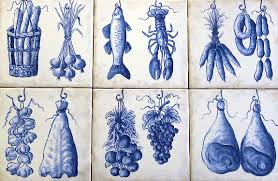 This elegant white and gray kitchen showcases modern design, from the decorative tile backsplash that runs from the marble countertops to the ceiling. Hand Painted Tiles Kitchen Backsplash Painted Tile Murals By Julia