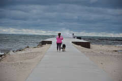 Lake Michigan waves during Gale Warning