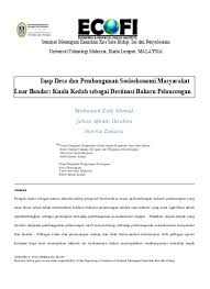 Antara cabaran yang dihadapi termasuklah; Inap Desa Dan Pembangunan Sosioekonomi M