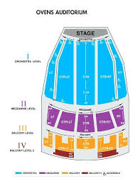 Excellent Ovens Auditorium Best Seats Seating Chart With