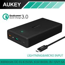 Aukey 30000 Mah Banco De Alimentacao Externa Para Qualcomm Carga Rapida 3 0 Universal Portatil Carregador De Bateri Portable Charger Powerbank External Battery