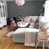 Pink color for living room is really trending nowadays as people like the soothing color. 1