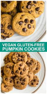 Vegan Pumpkin Chocolate Chip Cookies Oil Free Recipe Vegan Pumpkin Cookies Vegan Pumpkin Chocolate Chip Cookies Gluten Free Pumpkin Cookies