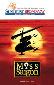 Interesting story, nice songs, mix of the meaningful and the silly, and impressive special effects in departure scene. Miss Saigon Playbill By Dpac Issuu
