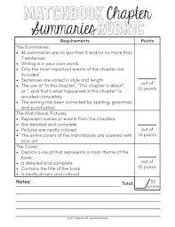Matchbook Chapter Summaries For Novel Studies Teacher Thrive Novel Study Activities Chapter Summary Novel Studies