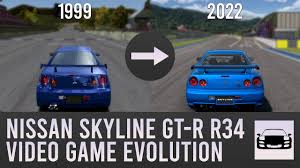 Nissan Skyline GT-R (R34) Video Game Evolution (1999-2022) - YouTube