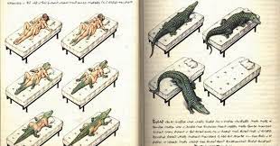 The grating sound of metal being yanked, thudded, and ground against metal echoed out into a void of ebony. Look Inside The Extremely Rare Codex Seraphinianus The Weirdest Encyclopedia Ever Wired