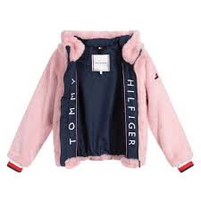 Comandă cu transport gratuit pe about you. Tommy Hilfiger Veste Rose En Fausse Fourrure Childrensalon Outlet