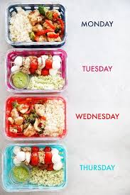 Meal For Each Day Of The Week Healthy Meal Prep Ideas For The Week White Background Plastic Containers Workout Food Lunch Meal Prep Budget Friendly Recipes