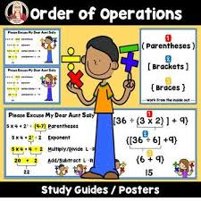 Order Of Operations Pemdas Parentheses Brackets Braces Order Of Operations Pemdas Free Math Resources