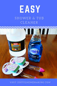 The one simple mistake to avoid when making this cleaning solution did you catch it? Simple Shower And Tub Cleaner Joyful Homemaking