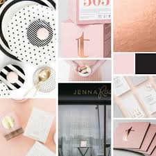 Black And Rose Gold Color Scheme Rose Gold Black White And Blush Pink Inspiration Board For Current Rebranding Www Inkeepress Co Rose Gold Color Palette Pink Inspiration Rose Gold Bedroom
