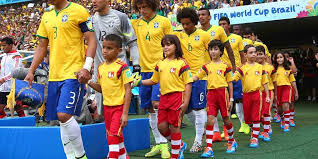 Report Probably Some Reason Soccer Players Entering Stadium With Small Children Soccer Players Soccer Players
