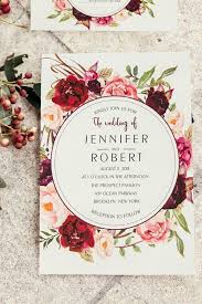 Cheap Burgundy Floral Boho Summer And Fall Wedding Invitations Weddinginvitationscheap Einladungen Hochzeit Einladungskarten Hochzeit Hochzeitseinladung