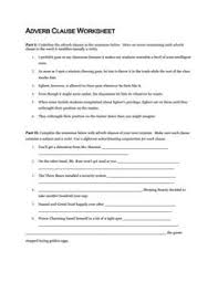 For instance, you can have a look at the example. Adverbial Clause Lesson Plans Worksheets Lesson Planet
